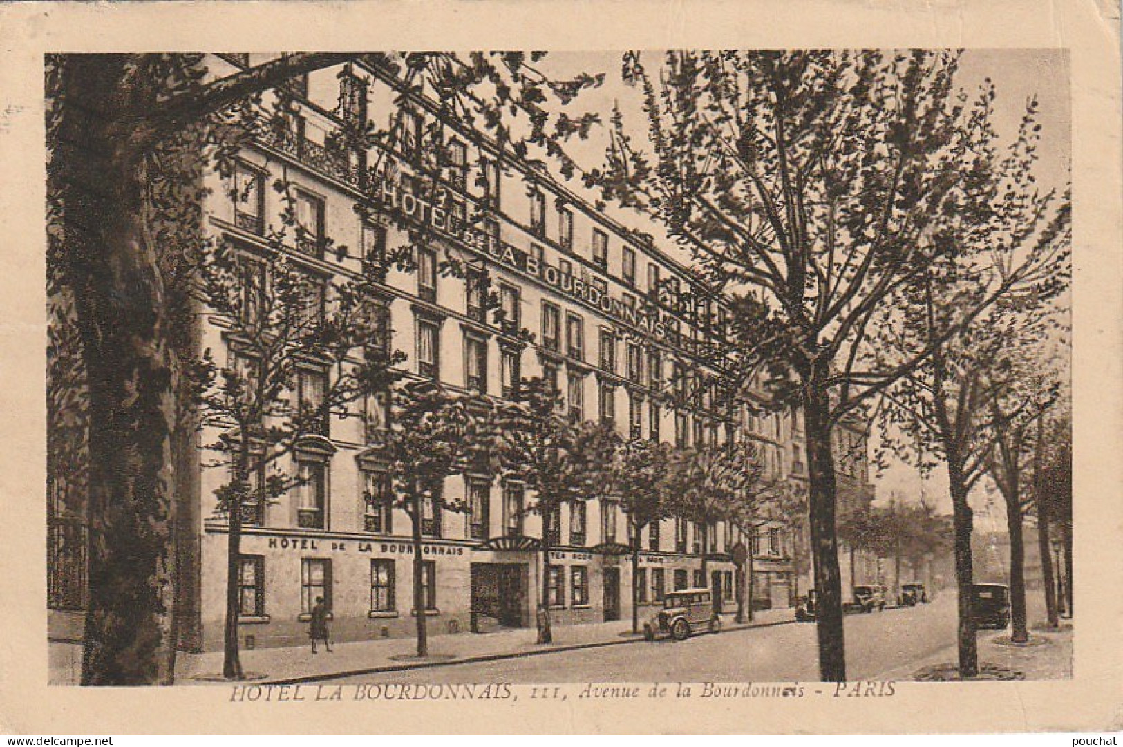 UR 6-(75) HOTEL DE LA BOURDONNAIS , PARIS - GRAVURE A . BREGER FRERES , PARIS - 2 SCANS - Arrondissement: 07