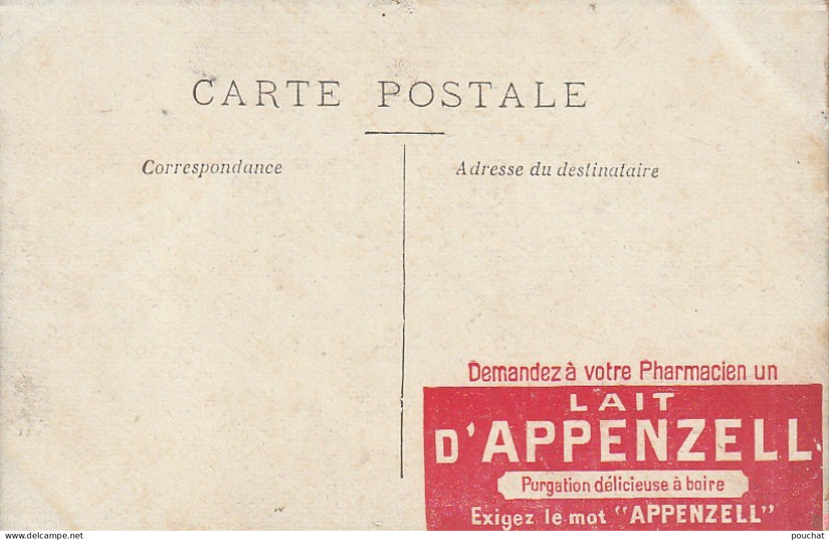 UR 6-(75) CARTE PUBLICITAIRE " LAIT D' APPENZELL "- BERGES SUR LA SEINE - VUE PRISE QUAI DE BERCY - CANTONNIER ,PENICHES - Publicidad