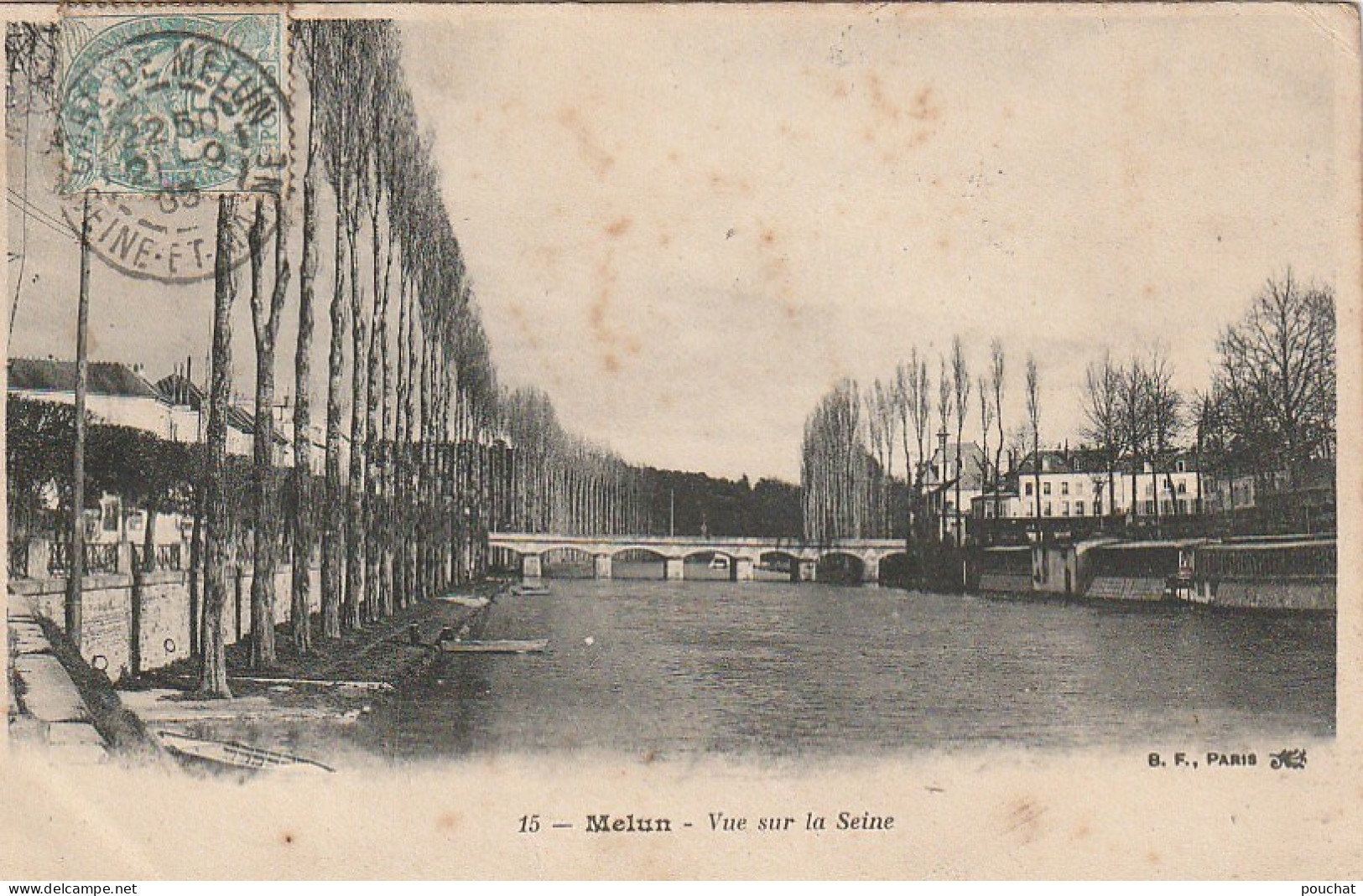 UR 8-(77) MELUN - VUE SUR LA SEINE - 2 SCANS - Melun