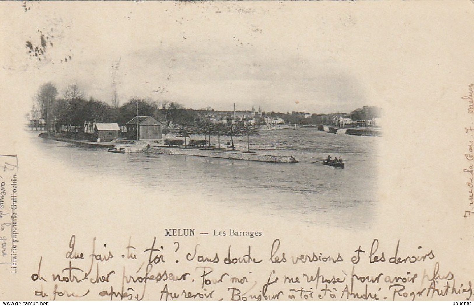 UR 8-(77) MELUN - LES BARRAGES - 2 SCANS - Melun