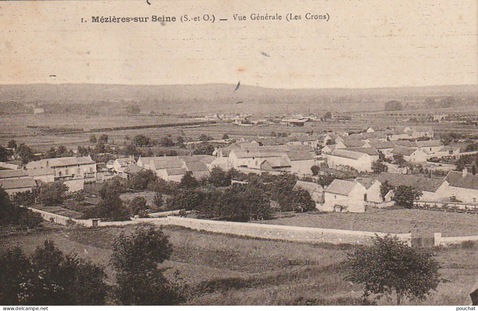 UR 9-(78) MEZIERES SUR SEINE - VUE GENERALE ( LES CRONS ) - 2 SCANS - Andere & Zonder Classificatie