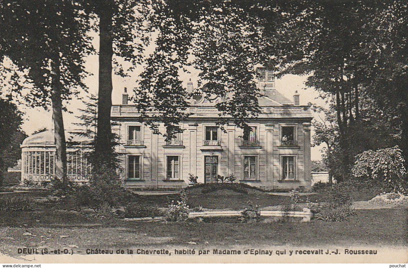 UR 9-(78) DEUIL - CHATEAU DE LA CHEVRETTE , HABITE PAR MADAME D' EPINAY - 2 SCANS - Andere & Zonder Classificatie