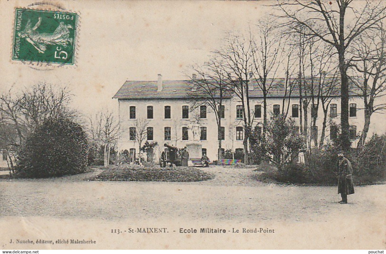 UR 10-(79) SAINT MAIXENT - ECOLE MILITAIRE - LE ROND POINT - 2 SCANS - Saint Maixent L'Ecole