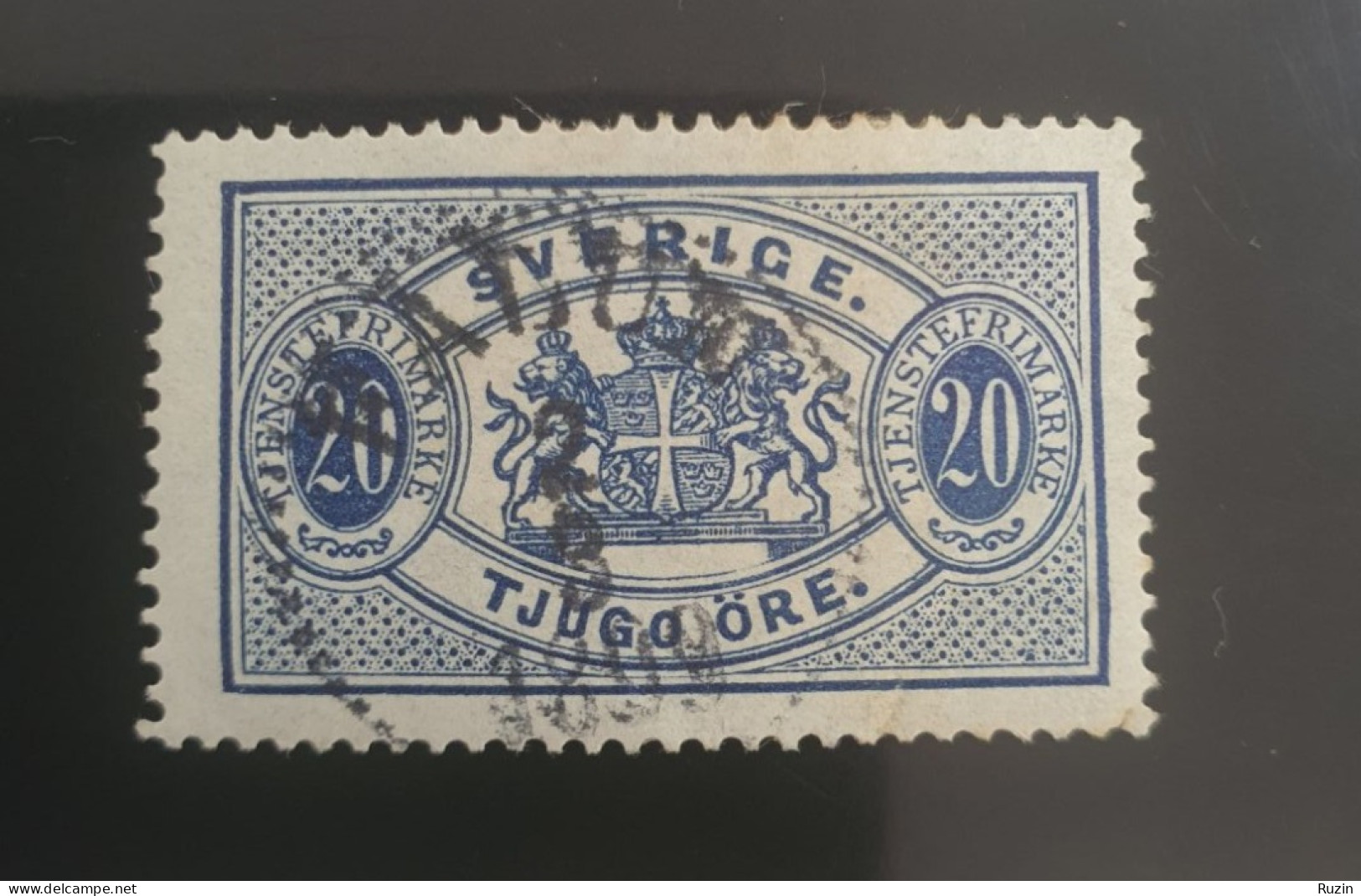 Sweden Stamp - Coat Of Arms 20 ÖRE Hinged - Oblitérés
