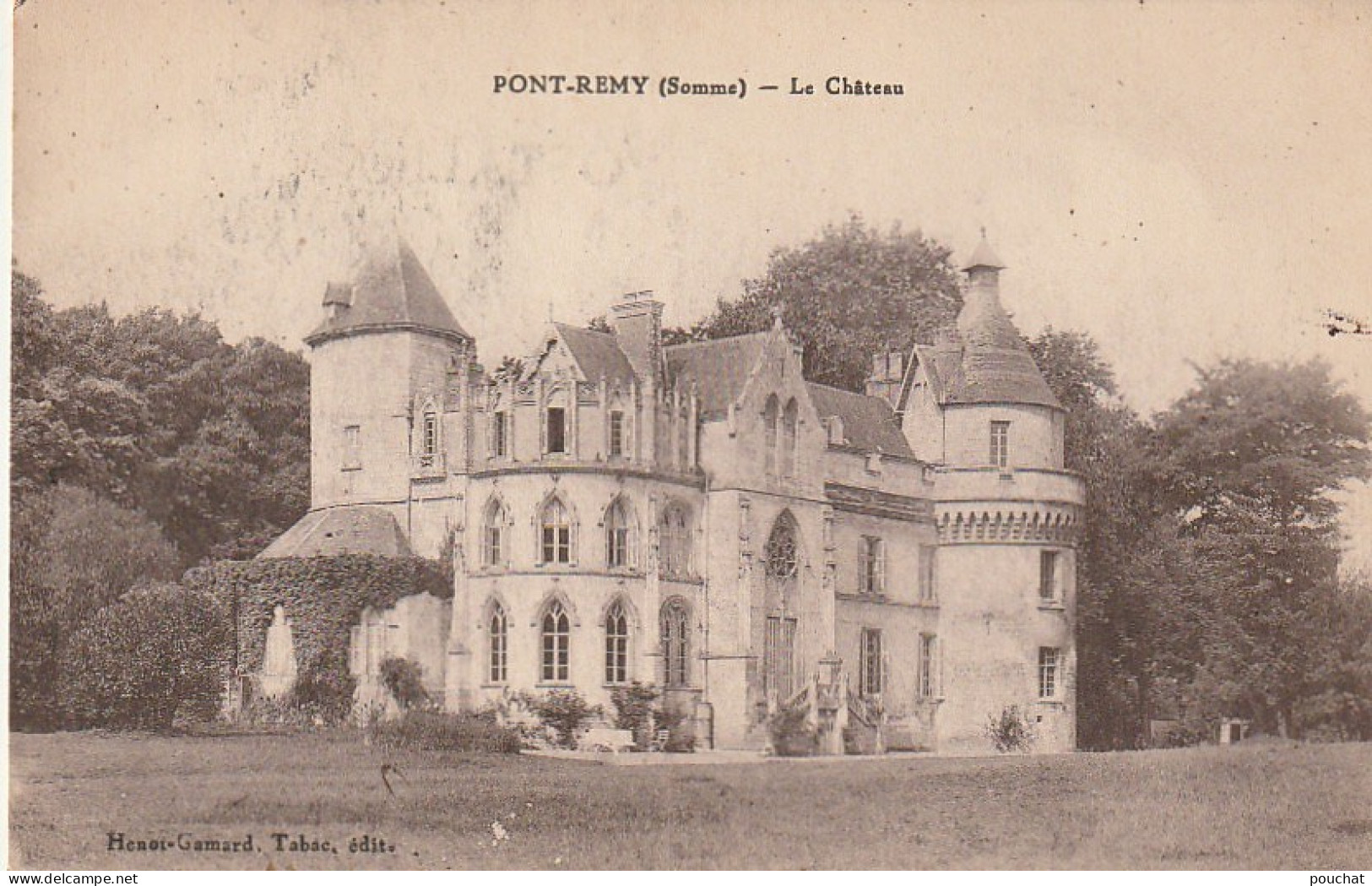 UR 11-(80) PONT REMY - LE CHATEAU - 2 SCANS - Sonstige & Ohne Zuordnung