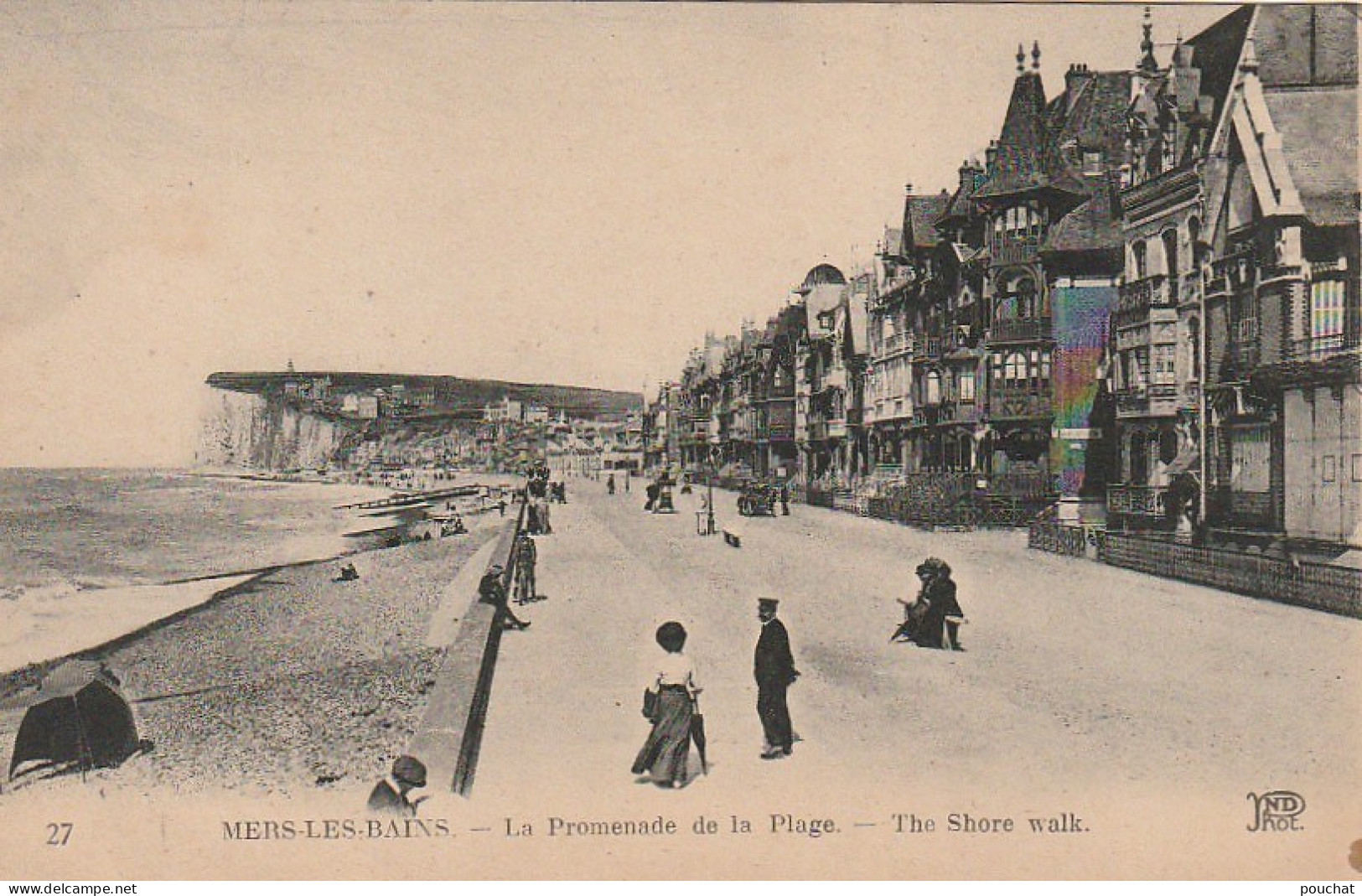 UR 11-(80) MERS LES BAINS - LA PROMENADE DE LA PLAGE - 2 SCANS - Mers Les Bains