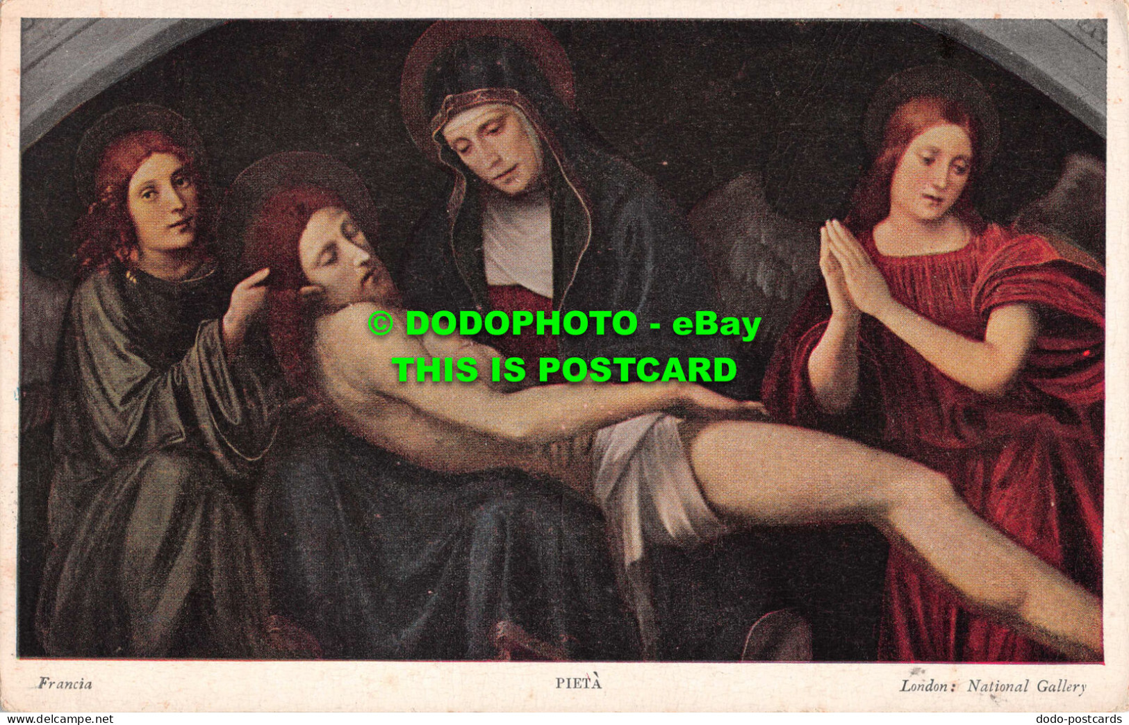 R550950 London. National Gallery. Pieta. Francia. The Medici Society. No. 5 - Other & Unclassified