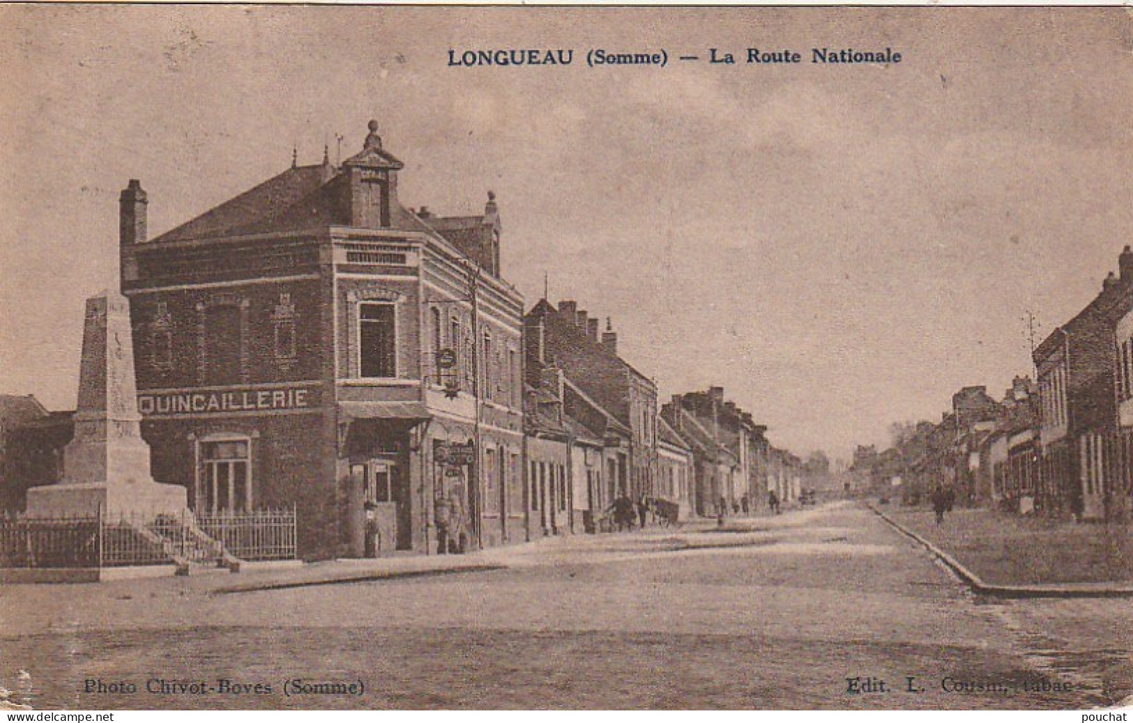UR 11-(80) LONGUEAU - LA ROUTE NATIONALE - QUINCAILLERIE - 2 SCANS - Longueau