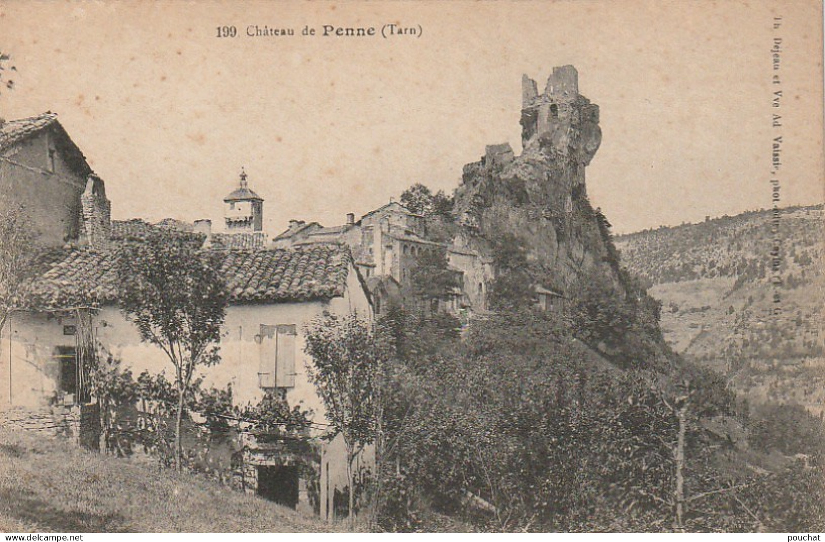 UR 12-(81) CHATEAU DE PENNE - MAISONS - 2 SCANS - Other & Unclassified