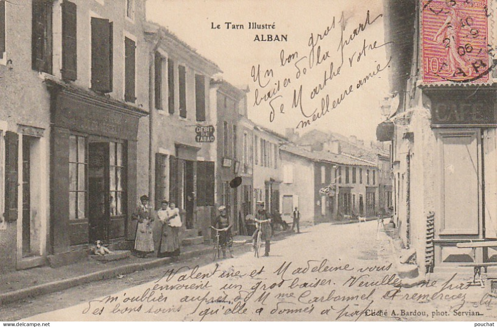 UR 12-(81) ALBAN - RUE DU VILLAGE - ANIMATION - VILLAGEOIS - 2 SCANS - Alban