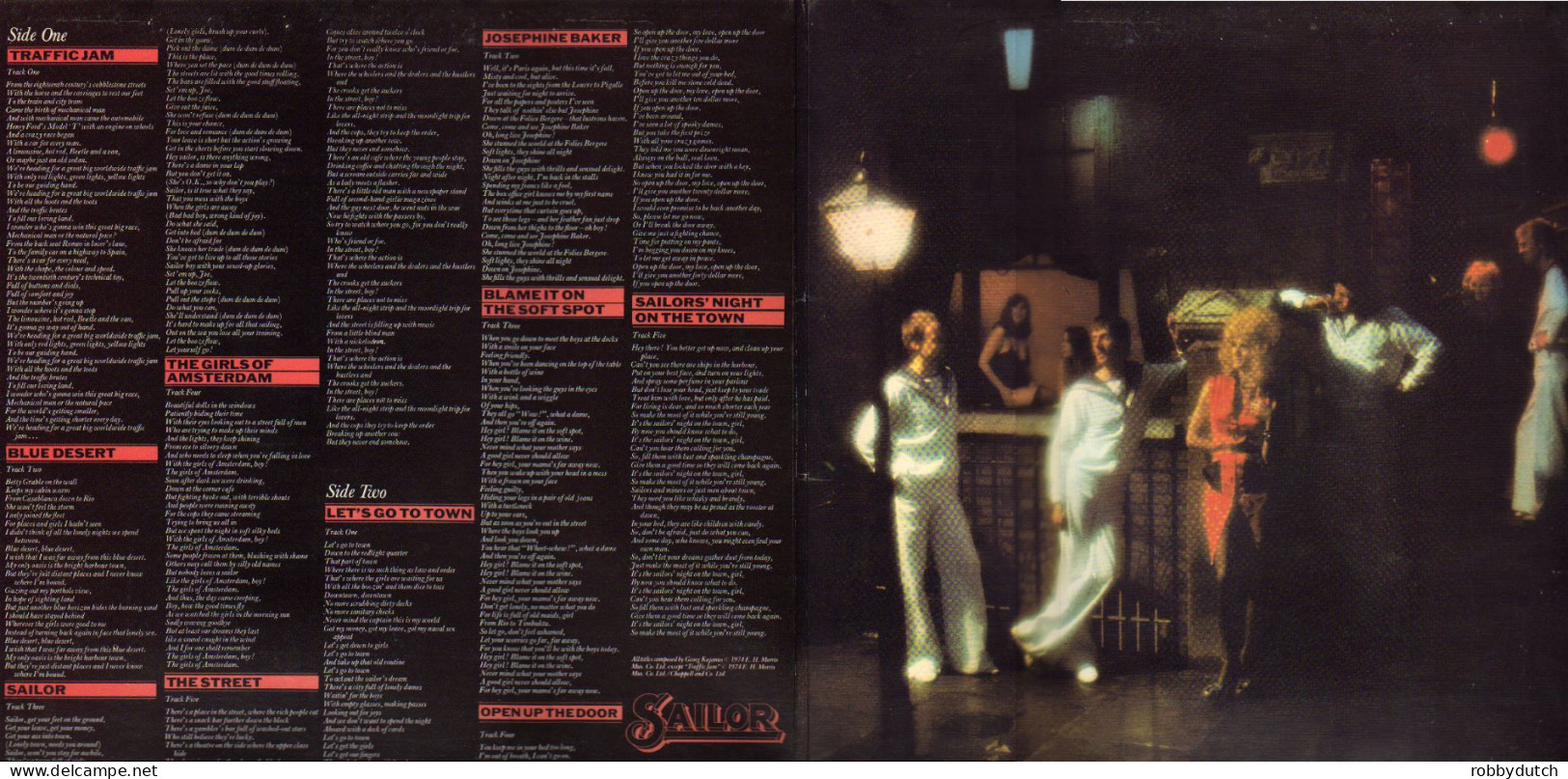 * LP *  SAILOR - SAME (First Album)(England 1974 EX-) - Disco, Pop