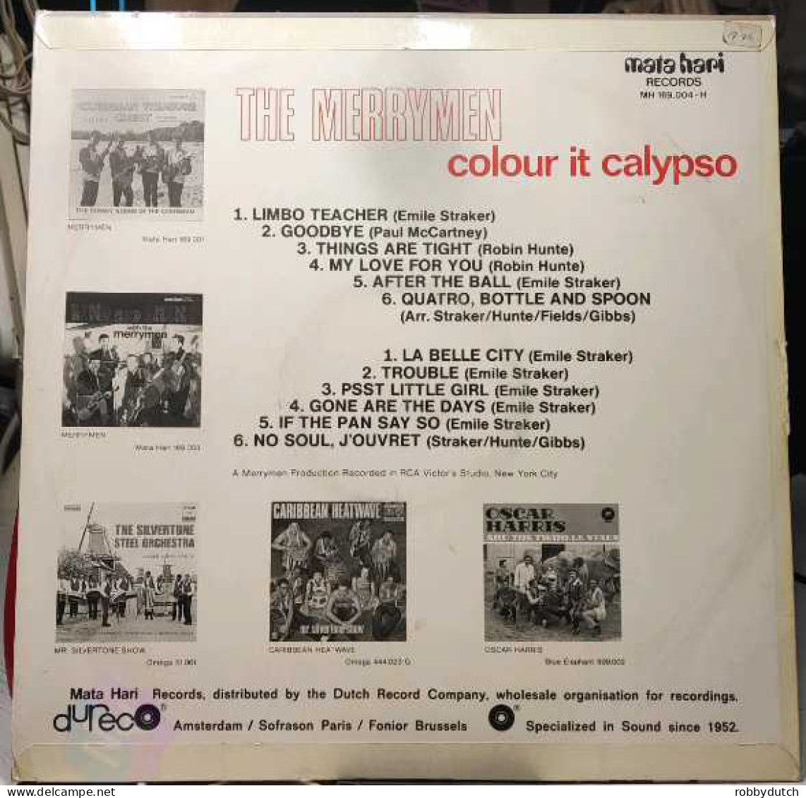 * LP * THE MERRYMEN - COLOUR IT CALYPSO (Holland 196? EX-) - Country Y Folk