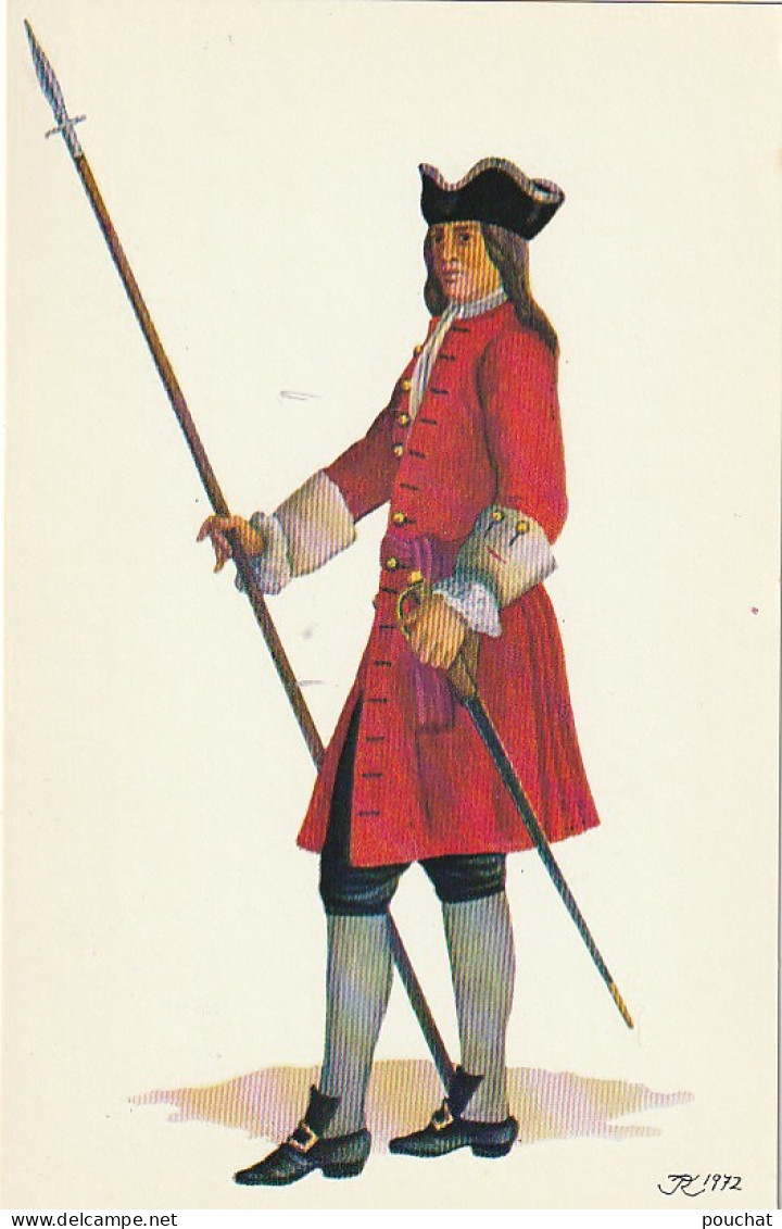 UR 14- OFFICER : THE  ROYAL REGIMENT OF FOOT  ( 1709 ) - ILLUSTRATEUR J.R  - Regiments
