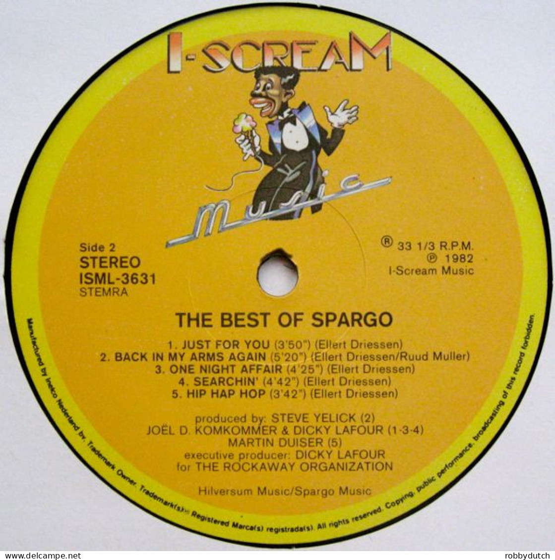 * LP *  SPARGO - THE BEST OF SPARGO (Holland 1982) - Disco, Pop