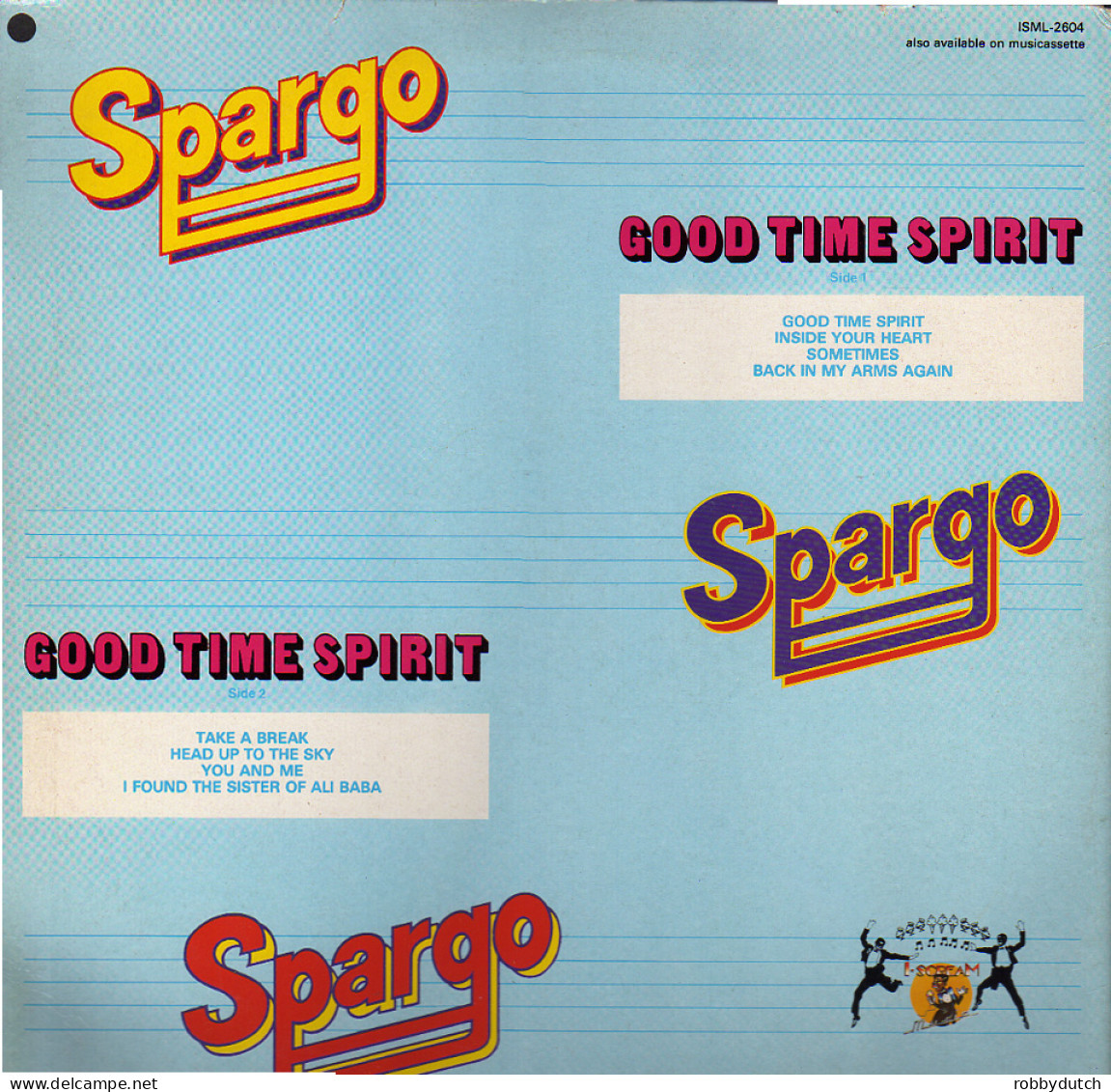 * LP *  SPARGO - GOOD TIME SPIRIT  (Italy 1980 EX-) - Disco, Pop