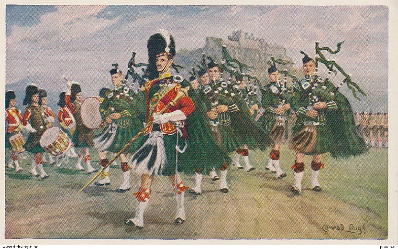 UR 14- PIPES AND DRUMS OF THE ARGYLL AND SUTHERLAND HIGHLANDERS ( PRINCESS LOUISE' S )- ILLUSTRATEUR CONRAD LEIGH  - Regiments