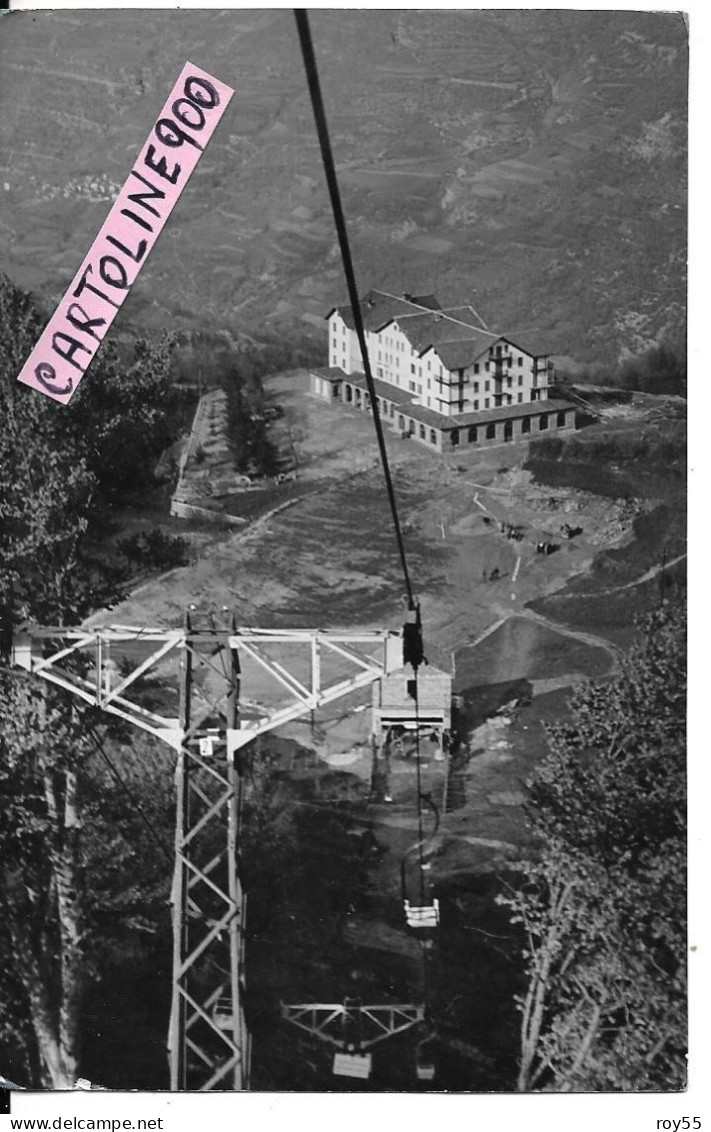 Piemonte-alessandria-caldirola Frazione Di Curone Veduta Hotel Grande Albergo La Gioia E Seggiovia (f.piccolo/v.retro) - Autres & Non Classés