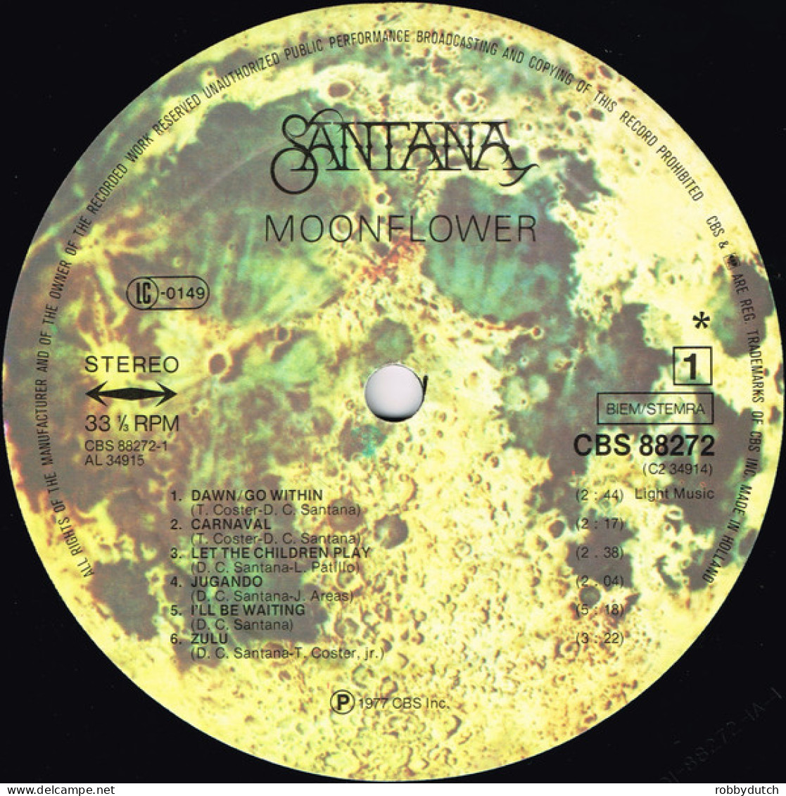 * 2LP *  SANTANA - MOONFLOWER (Europe 1977)