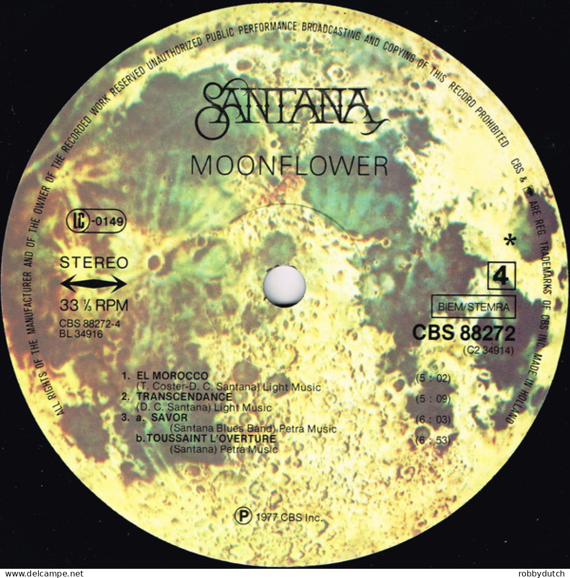 * 2LP *  SANTANA - MOONFLOWER (Europe 1977)