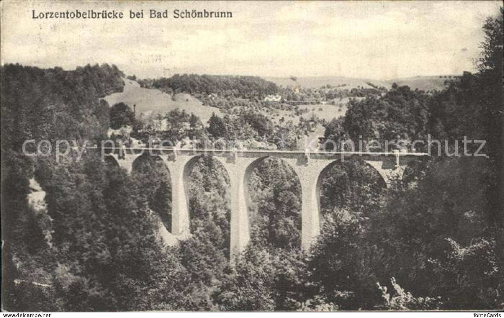 12320690 Bad Schoenbrunn Menzingen ZG Lorzentobelbruecke  - Andere & Zonder Classificatie