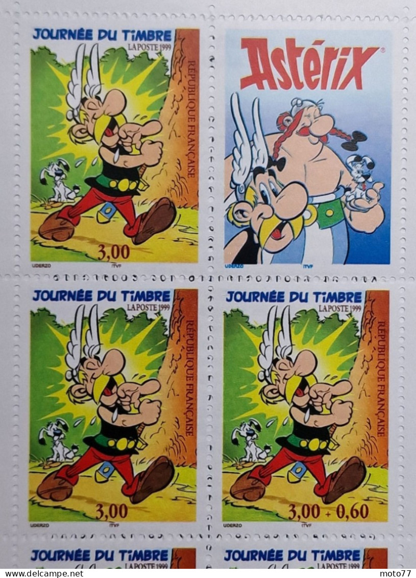 TIMBRE France CARNET 3513 Neuf  ASTERIX - 1999 - 3227 : Timbres 3225a 3226 3226A - Yvert & Tellier 2003 Coté 12 € - Journée Du Timbre