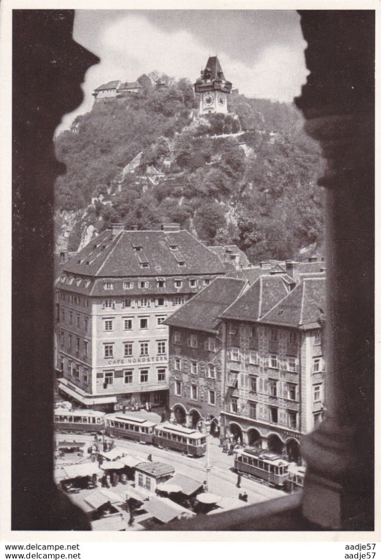 Austria Oostenrijk Graz Tramway Spec. Cancelation 1952 - Treinen