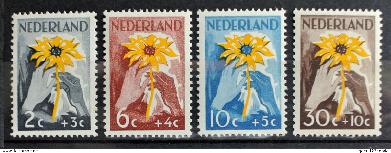 NIEDERLANDE 1949 " Niederlande Hilft Indien" Michelnr 521/524 Sehr Schon Postfrisch € 17,00 - Ongebruikt