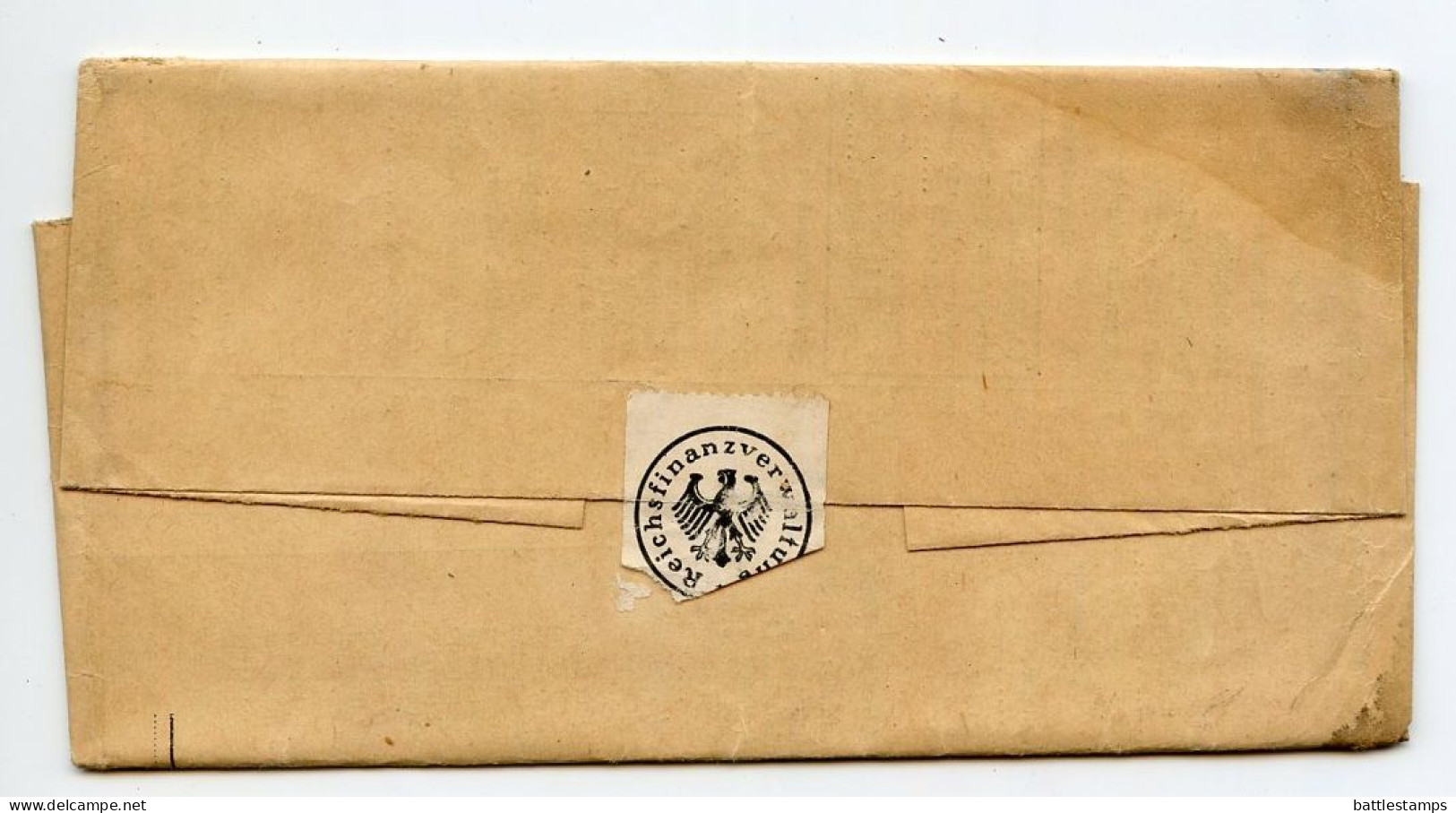 Germany 1935 Official Folded Document Cover - Income Tax Notice; Melle - Finanzamt (Tax Office) To Schiplage - Covers & Documents