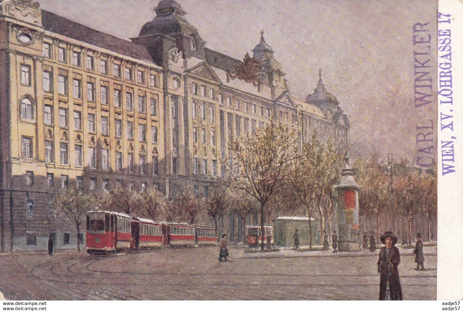 Austria Oostenrijk Wien Tramway 1914 - Tramways