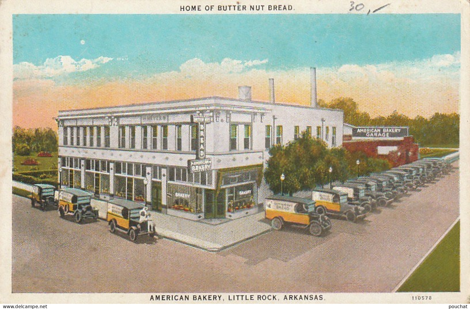 UR 20- AMERICAN BAKERY , LITTLE ROCK - ARKANSAS - DELIVERY TRUCKS -  2 SCANS - Little Rock