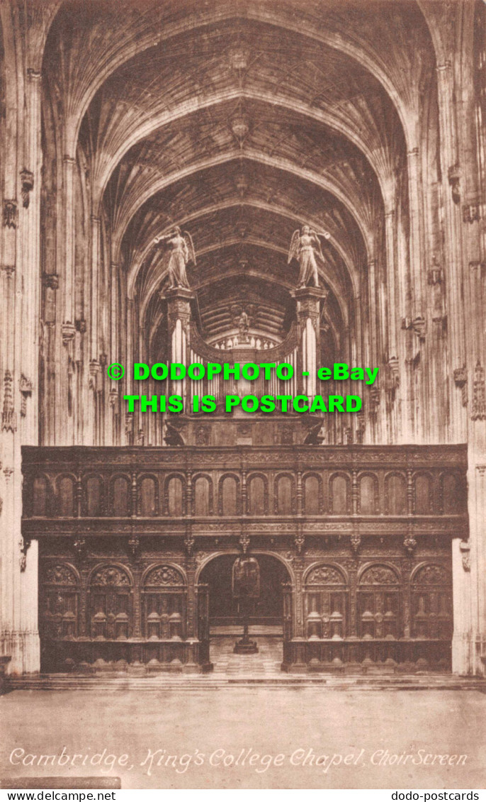 R551018 Cambridge. King College Chapel Choir Screen. F. Frith. No. 26511 - Welt