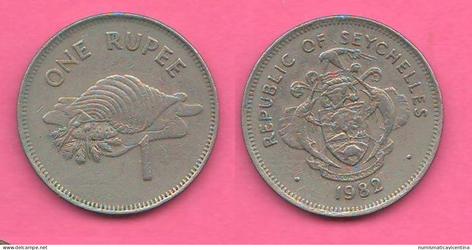 Seychelles 1 Rupee 1982 Seicelles 1 Rupia Nickel Coin - Seychelles
