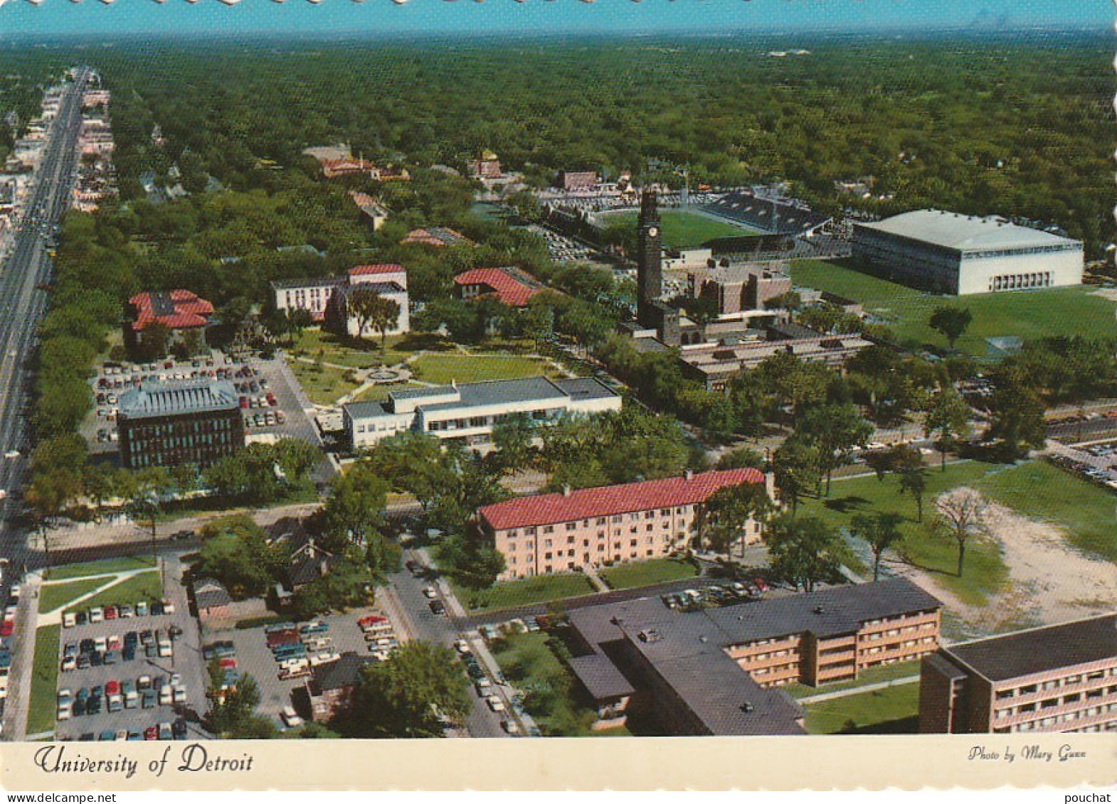 UR -(21) UNIVERSITY OF DETROIT - MICHIGAN - U.S.A - PHOT . MARY GUNN - AERIAL VIEW - VUE AERIENNE - Detroit