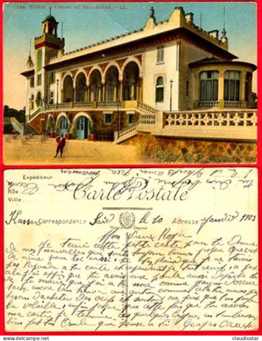 ** CASINO   Du   BELVEDERE  1925 ** - Tunisie