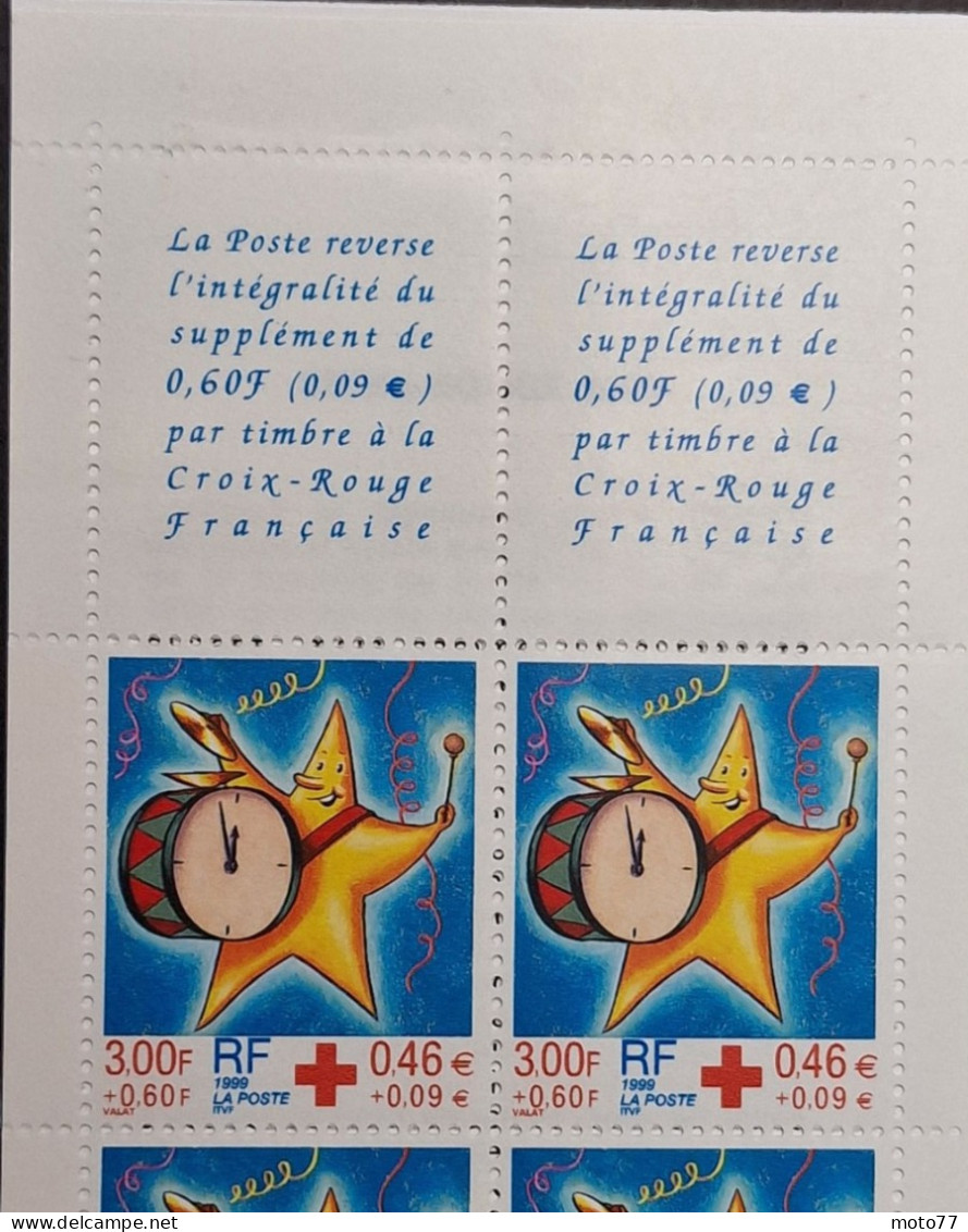 TIMBRE France CARNET CROIX-ROUGE Neuf - 1999 N° 2048 Timbres 3288a - Yvert & Tellier 2003 Coté 16 € - Croix Rouge