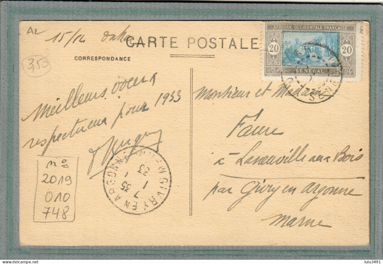 CPA (SENEGAL) DAKAR - Aspect De La Pharmacie Normale De La Rue Dagorne En 1933 - Senegal