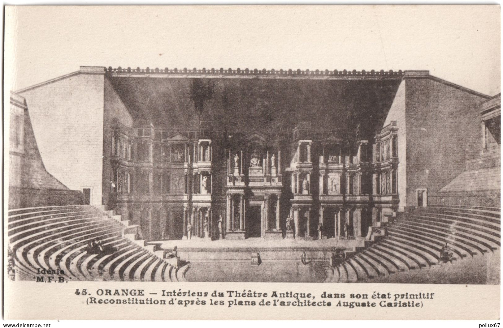 CPA DE ORANGE  (VAUCLUSE)  INTÉRIEUR DU THÉÂTRE ROMAIN, DANS SON ÉTAT PRIMITIF - Orange