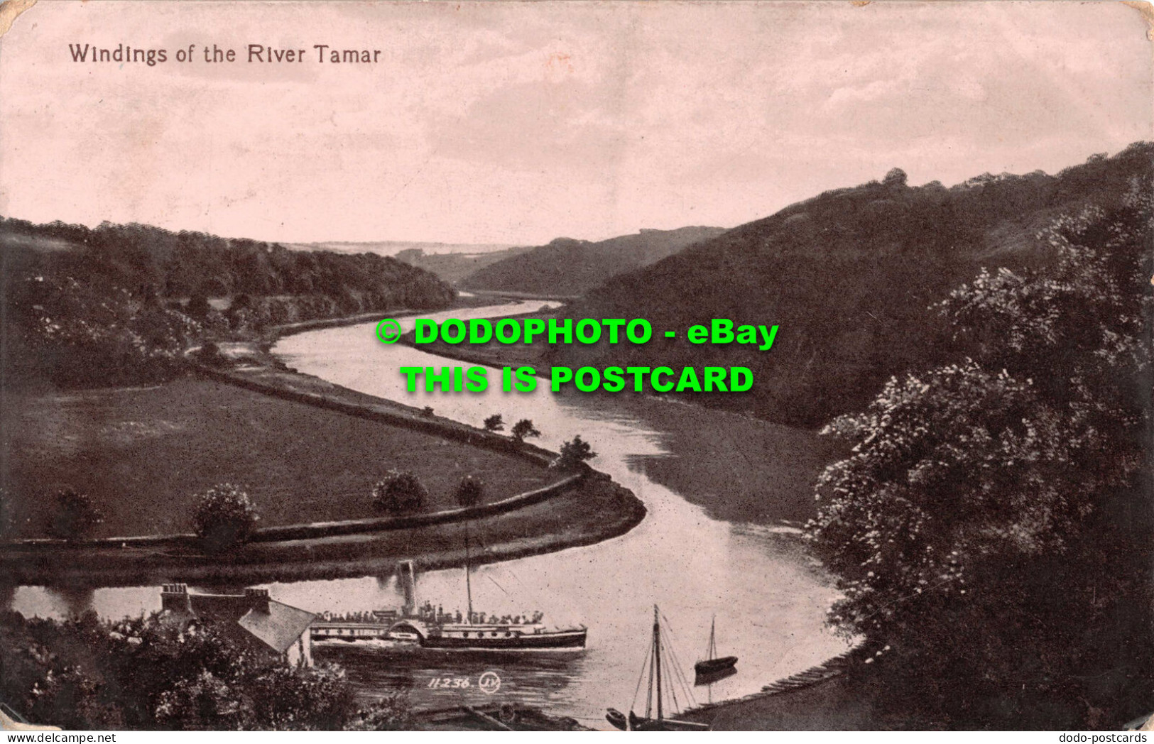 R551232 Windings Of The River Tamar. Valentine Series. 1913 - Welt