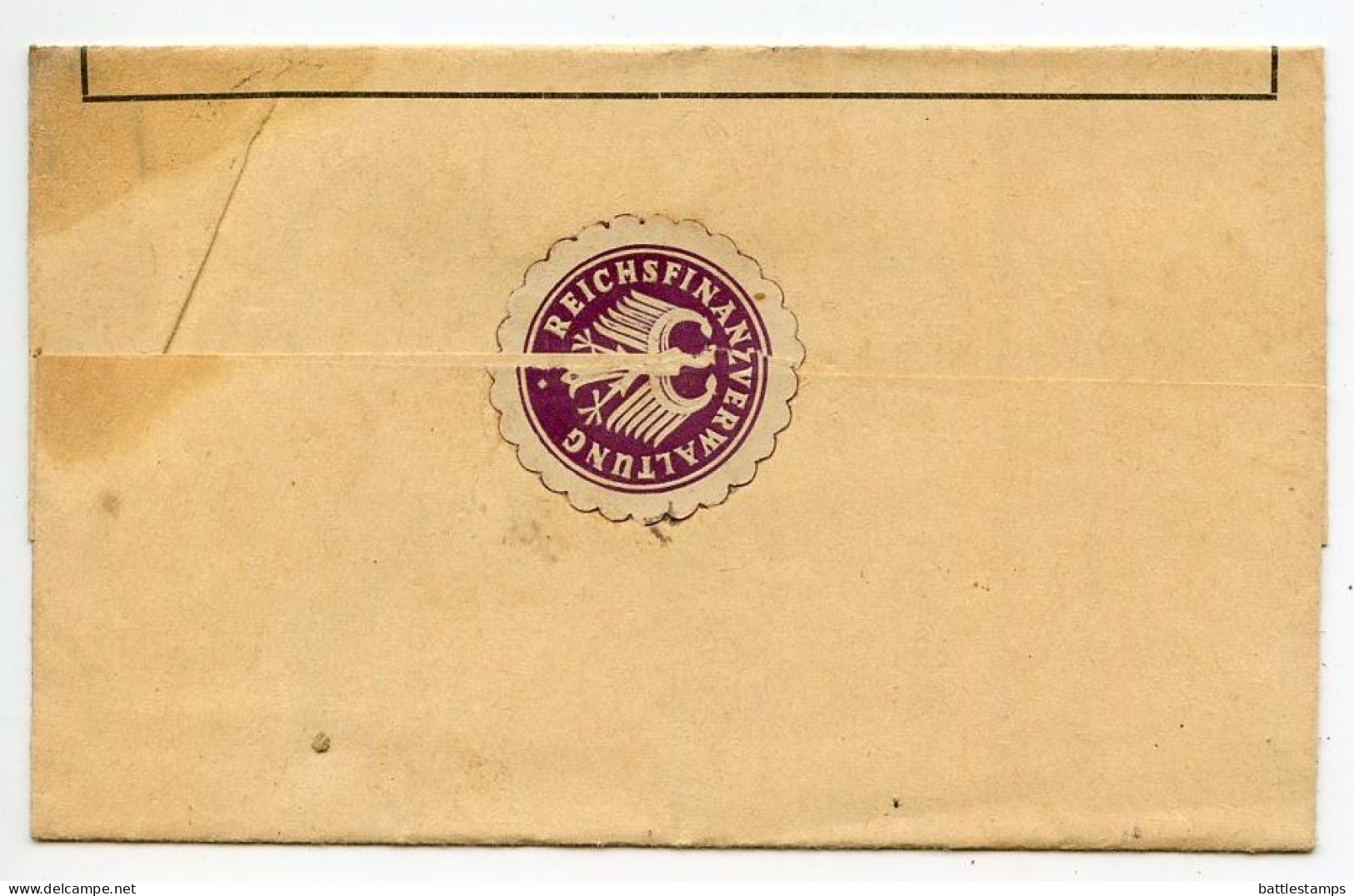 Germany 1936 Official Folded Document Cover; Melle - Finanzamt (Tax Office); Nochmalige Aufforderung Mit Strafandrohung - Covers & Documents