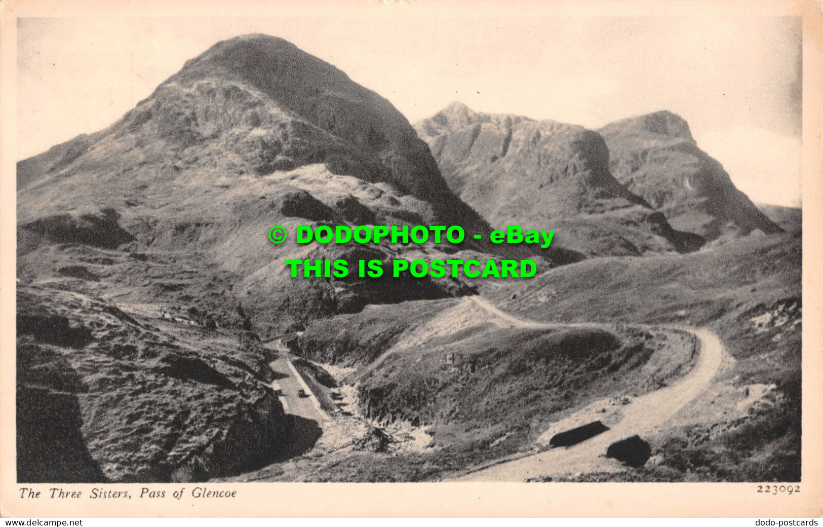 R551243 The Three Sisters. Pass Of Glencoe. Valentine. Photogravure Series. Pict - Welt