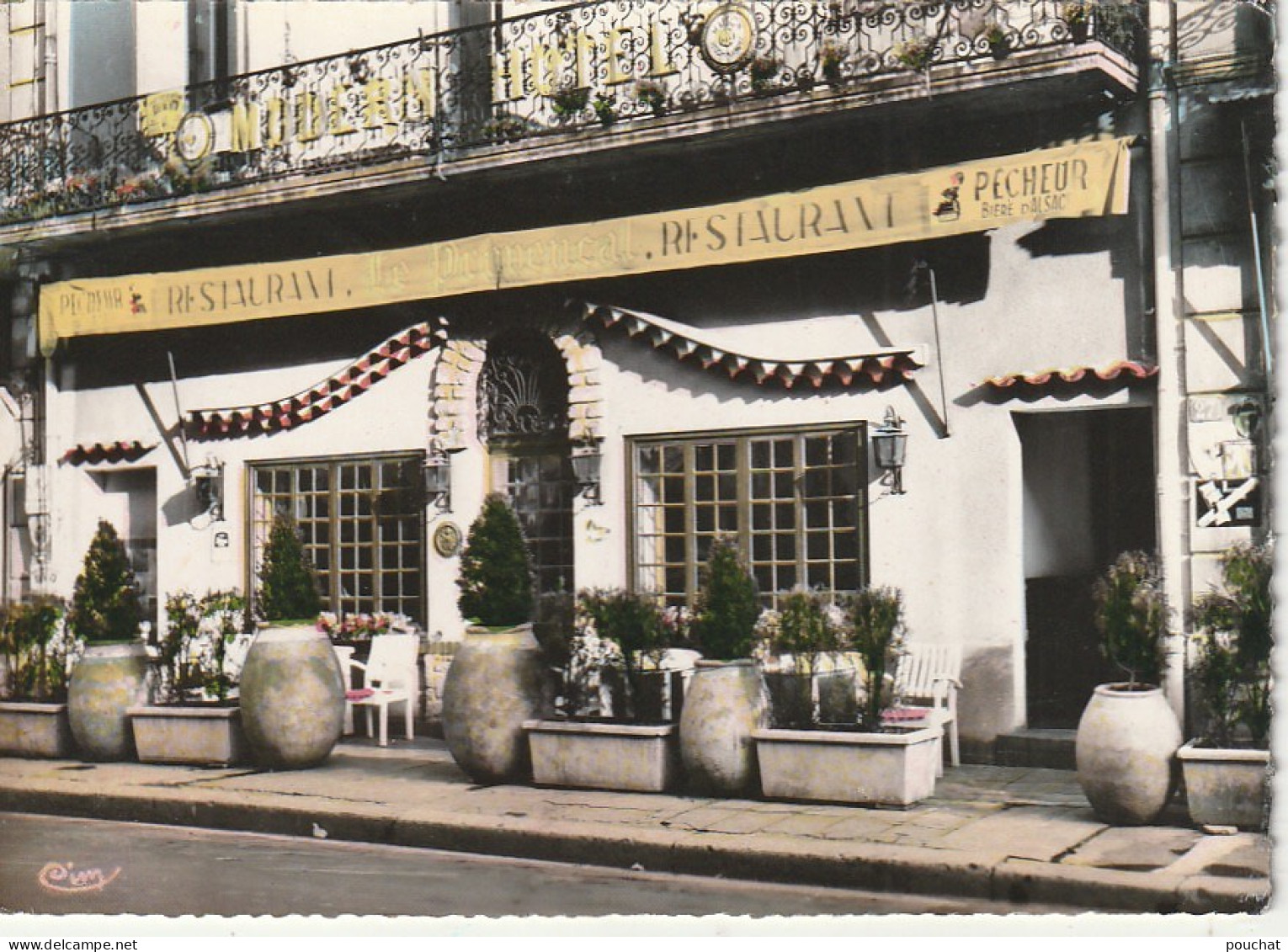 VE 3-(84) ORANGE - HOTEL RESTAURANT " LE PROVENCAL " , RUE DE LA REPUBLIQUE - CARTE COULEURS - 2 SCANS - Orange