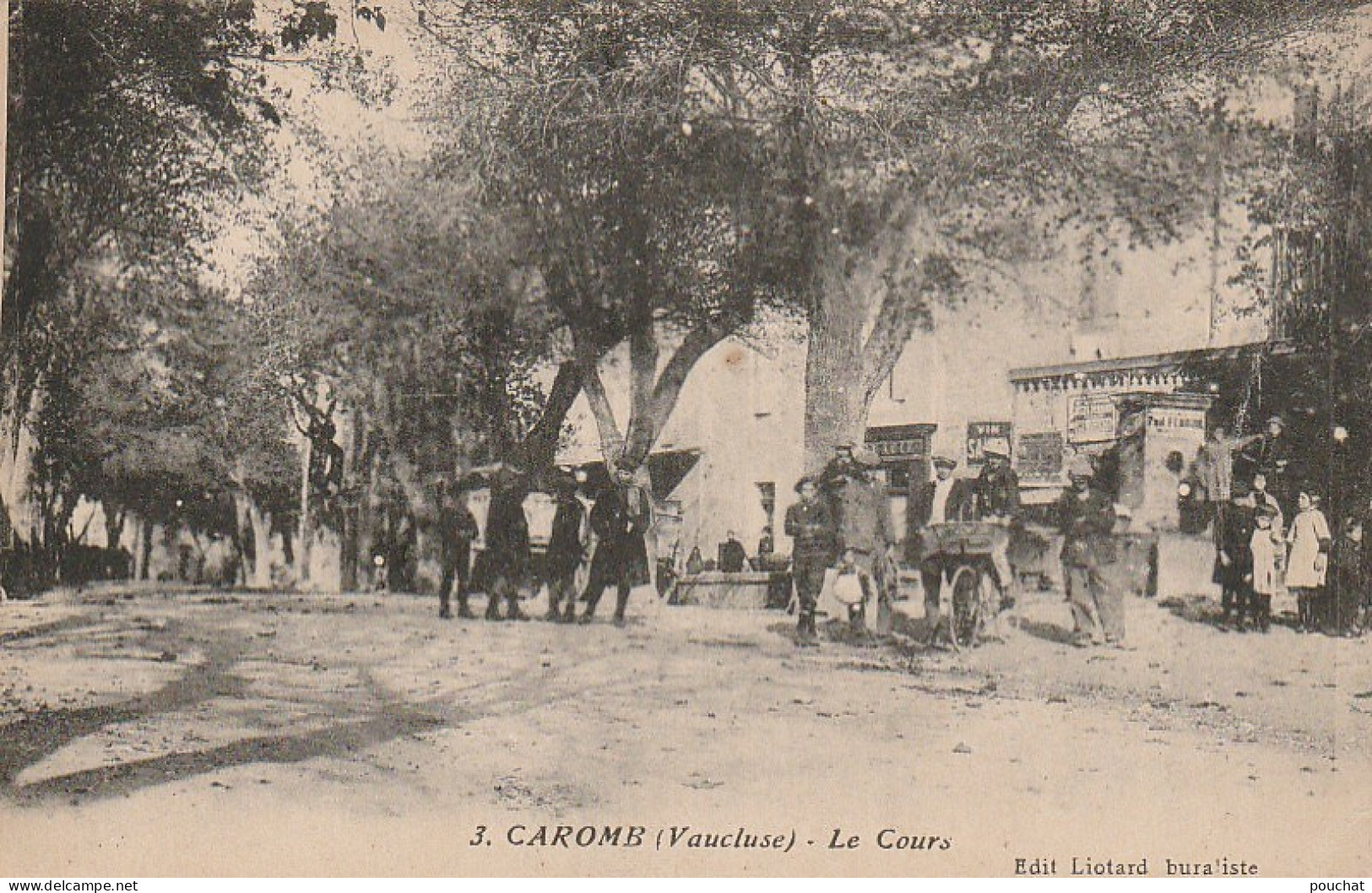 VE 3-(84) CAROMB - LE COURS - ANIMATION - VILLAGEOIS , ENFANTS - 2 SCANS - Other & Unclassified