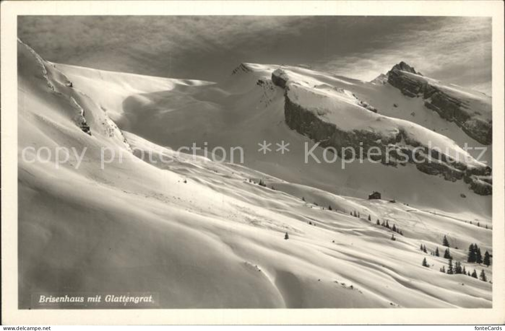 12319303 Brisen Brisenhaus Mit Glattengrat Winterpanorama Brisen - Sonstige & Ohne Zuordnung