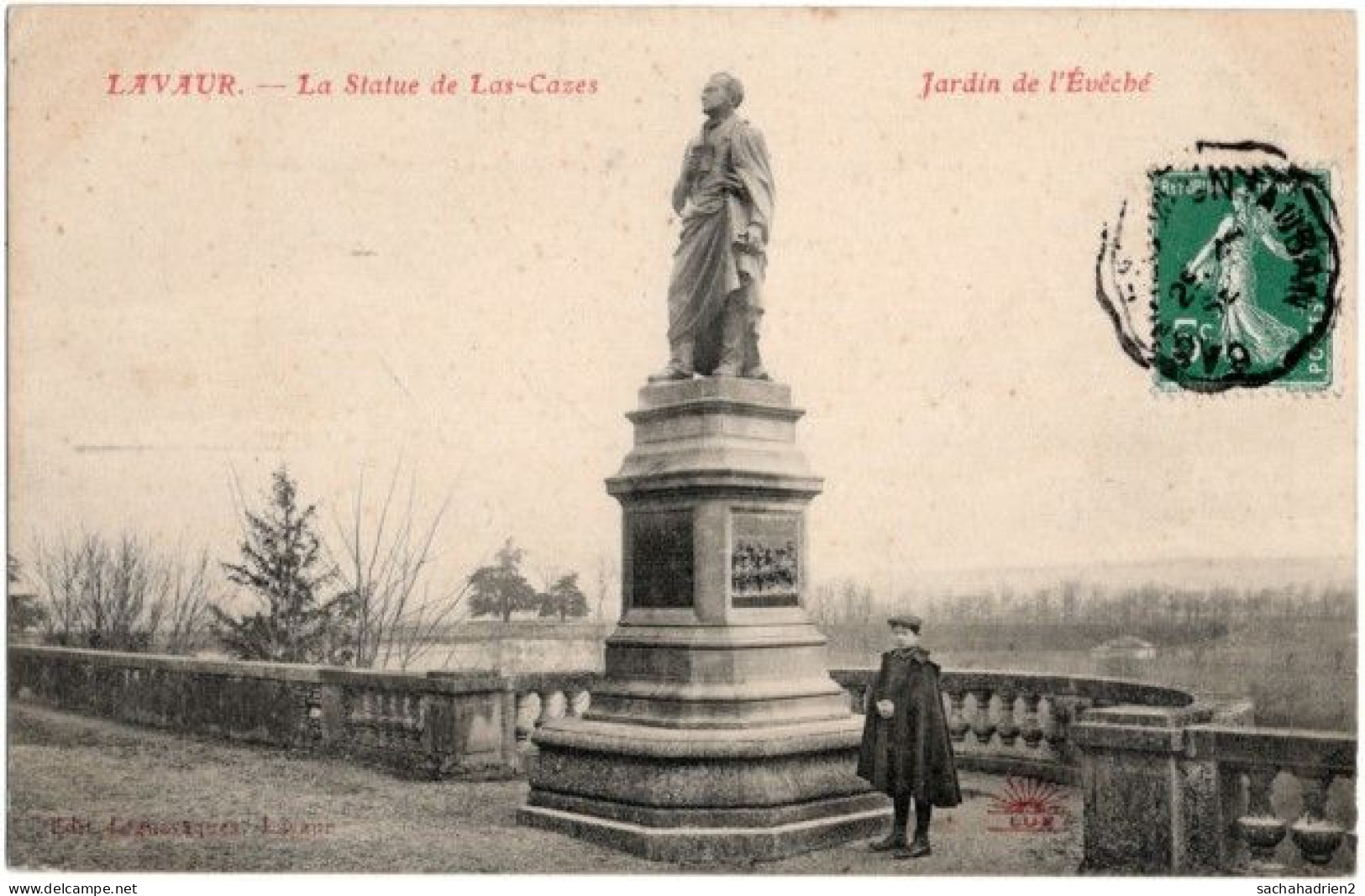 81. LAVAUR. La Statue De Las-Cazes. Jardin De L'Evêché - Lavaur