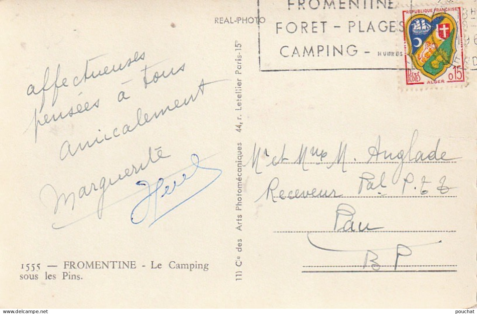 VE 4-(85) FROMENTINE - LE CAMPING SOUS LES PINS - AUTOMOBILES , TENTES - 2 SCANS - Other & Unclassified