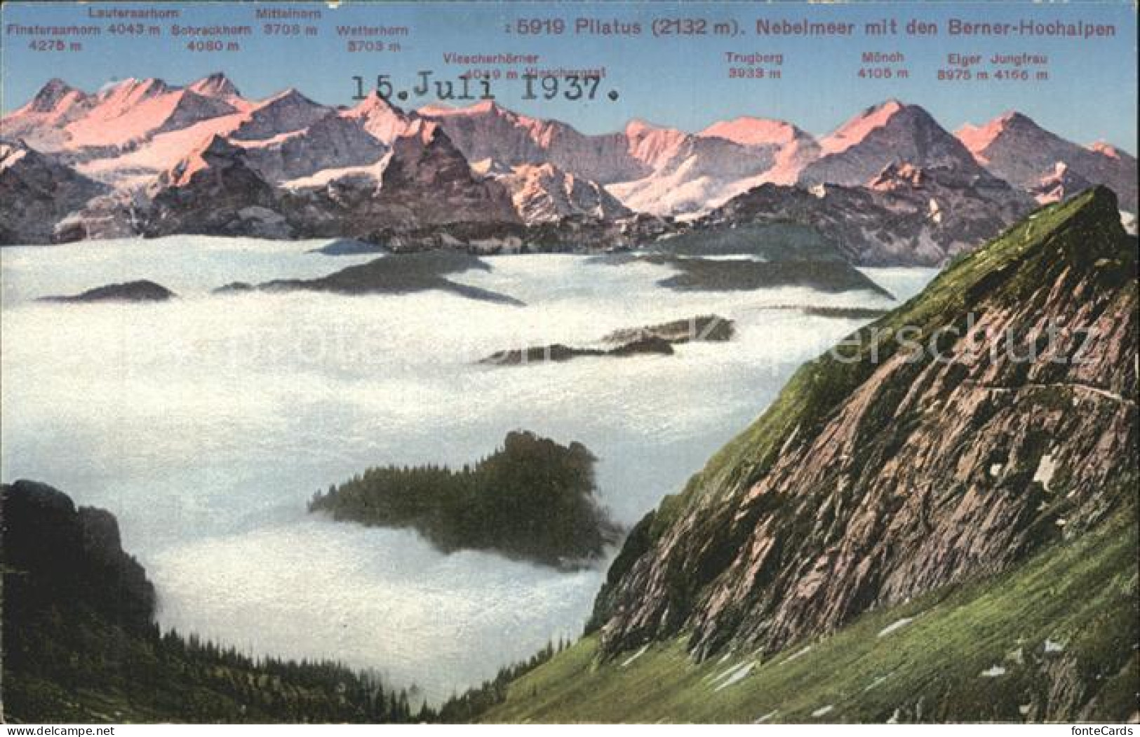 12319291 Pilatus Nebelmeer Mit Berner Hochalpen Pilatus - Autres & Non Classés