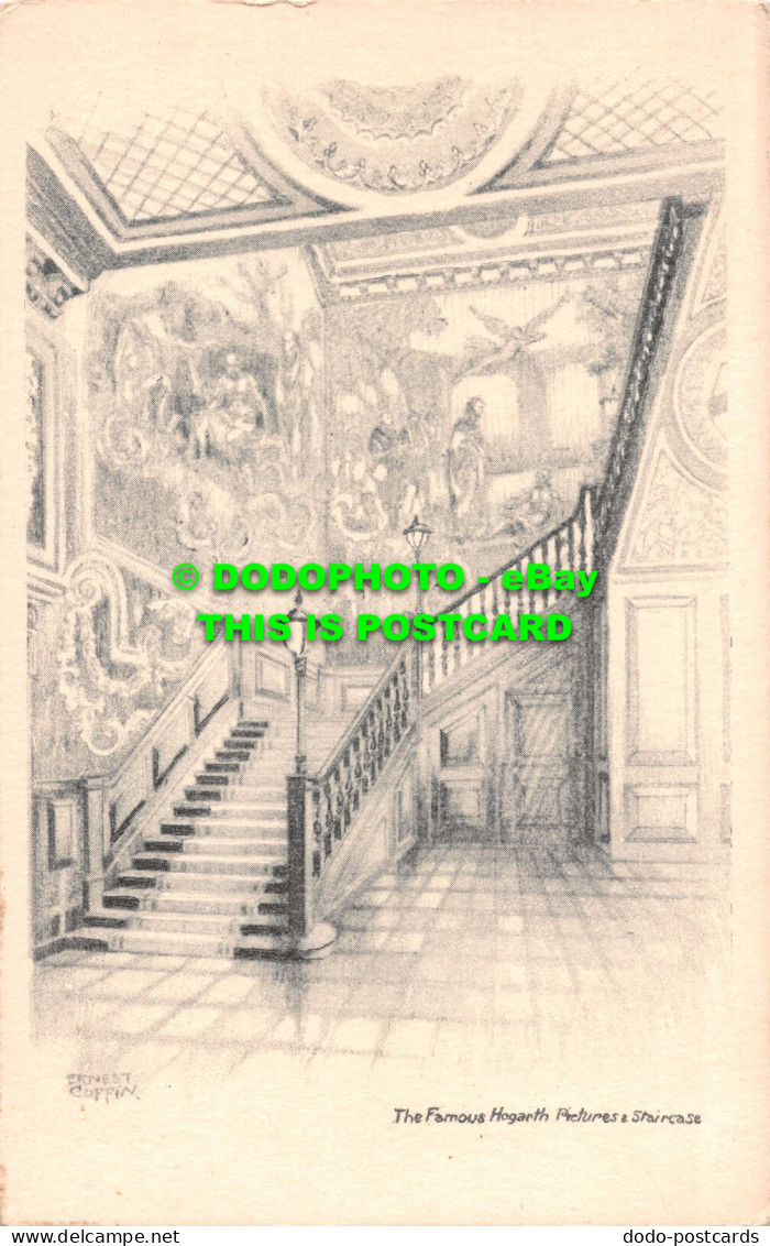 R551079 The Famous Hogarth Pictures And Staircase. Ernest Coffin - Welt