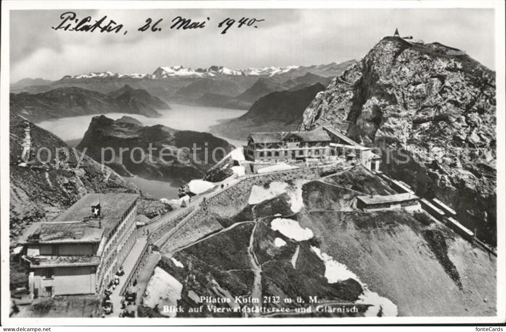 12319284 Pilatus Kulm Berghotel Vierwaldstaettersee Glaernisch Alpenpanorama Pil - Sonstige & Ohne Zuordnung