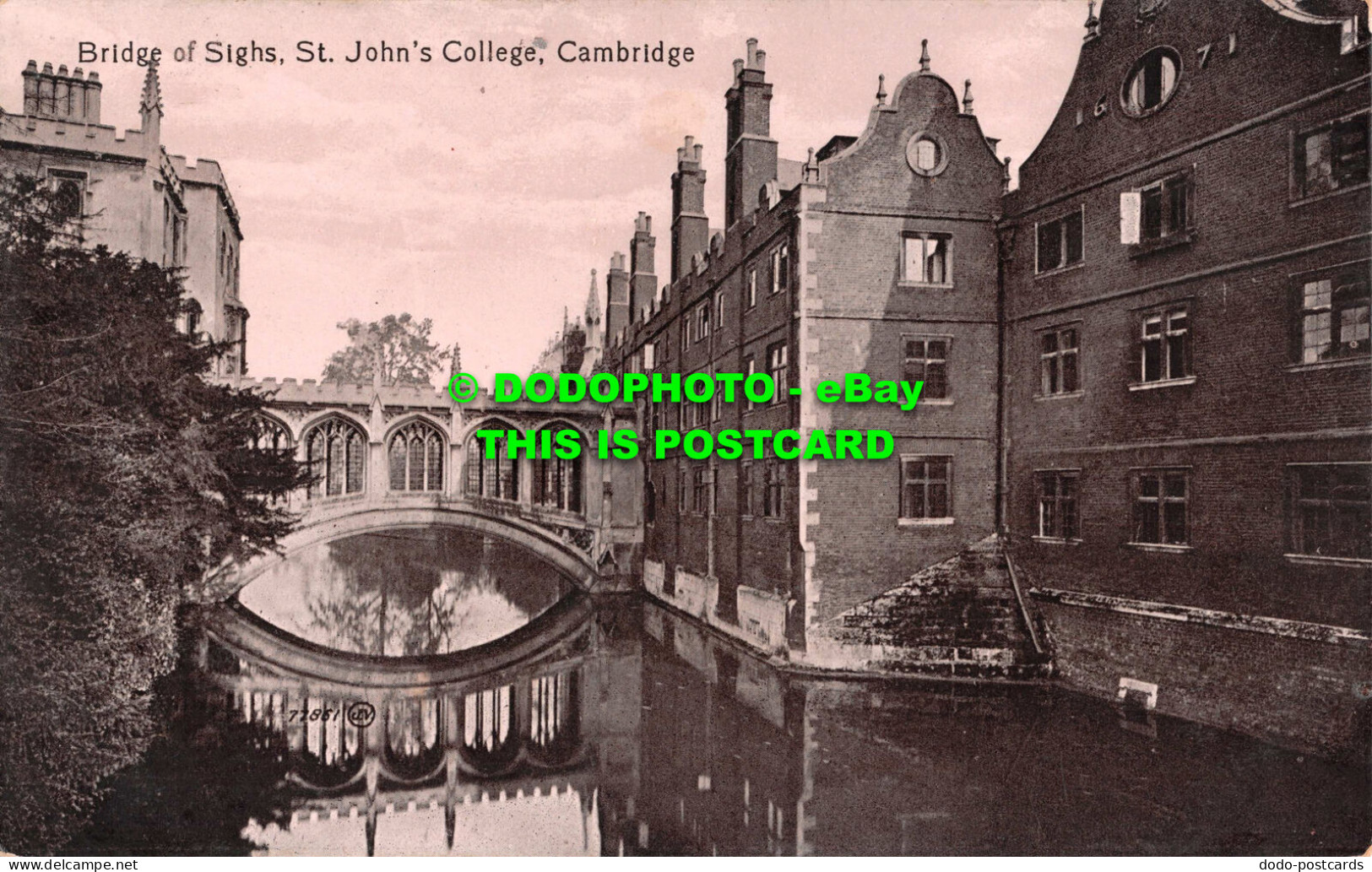 R551290 Cambridge. Bridge Of Sighs. St. John College. Valentine Series - Welt