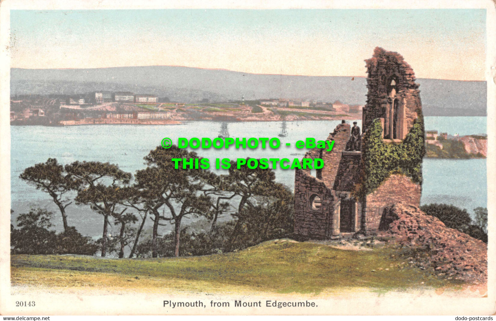 R551298 Plymouth From Mount Edgecumbe. Postcard - Welt
